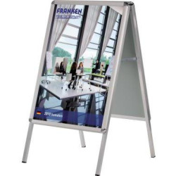 Franken Kundenstopper Standard BSA1 64x115x79cm DIN A1 Aluminium silber