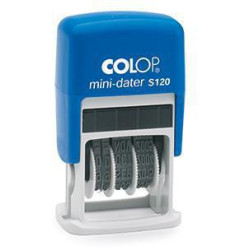 COLOP Datumstempel mini dater S120 1452000200 24mm Kunststoff blau