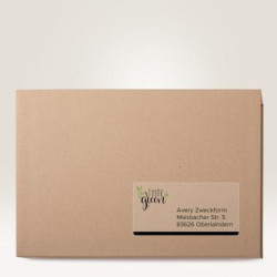 Avery Zweckform Adressetikett L7567 25 transparent 25 St. Pack.