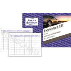 Avery Zweckform Fahrtenbuch 222 DIN A6 quer 40Blatt