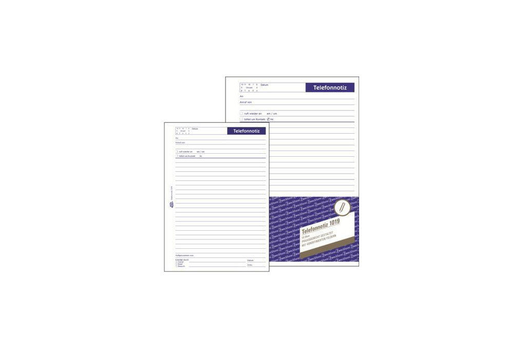 Avery Zweckform Gesprächsnotiz 1019 DIN A5 50Blatt weiß