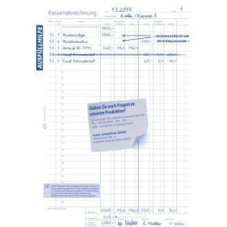 Avery Zweckform Kassenabrechnung 427 DIN A4 2x50Blatt Avery Zweckform Kassenabrechnung 427 DIN A4 2x50Blatt