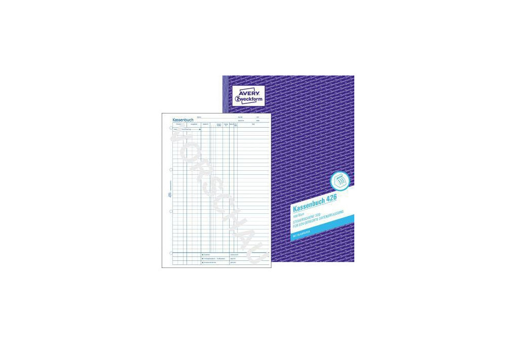 Avery Zweckform Kassenbuch 426 DIN A4 100Blatt