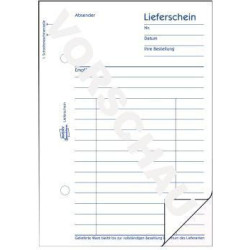 Avery Zweckform Lieferschein 724 DIN A6 2x50Blatt