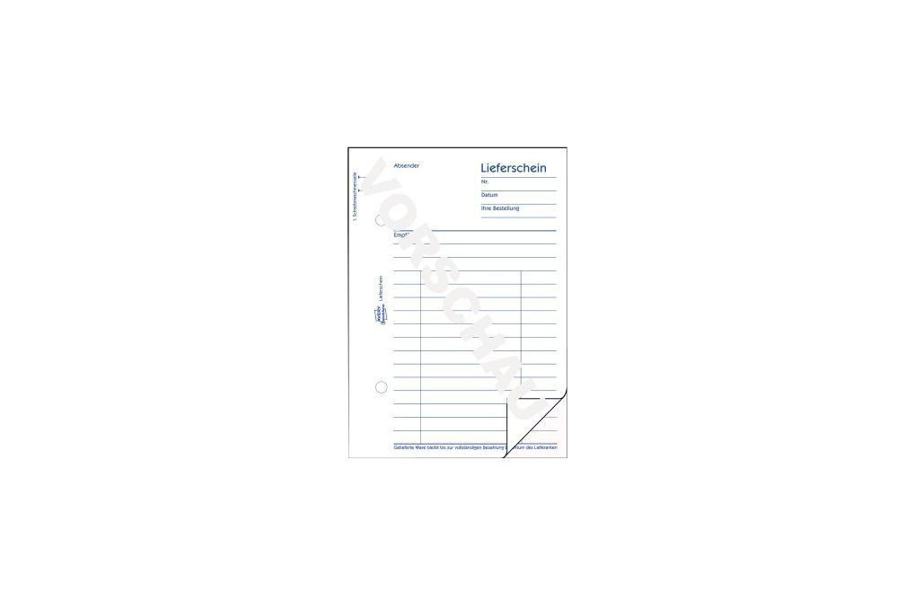 Avery Zweckform Lieferschein 724 DIN A6 2x50Blatt