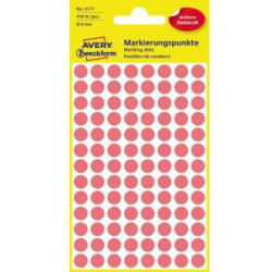 Avery Zweckform Markierungspunkt 3177 8mm leuchtrot 416 St. Pack.