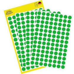Avery Zweckform Markierungspunkt 3592 8mm grün 416 St. Pack.