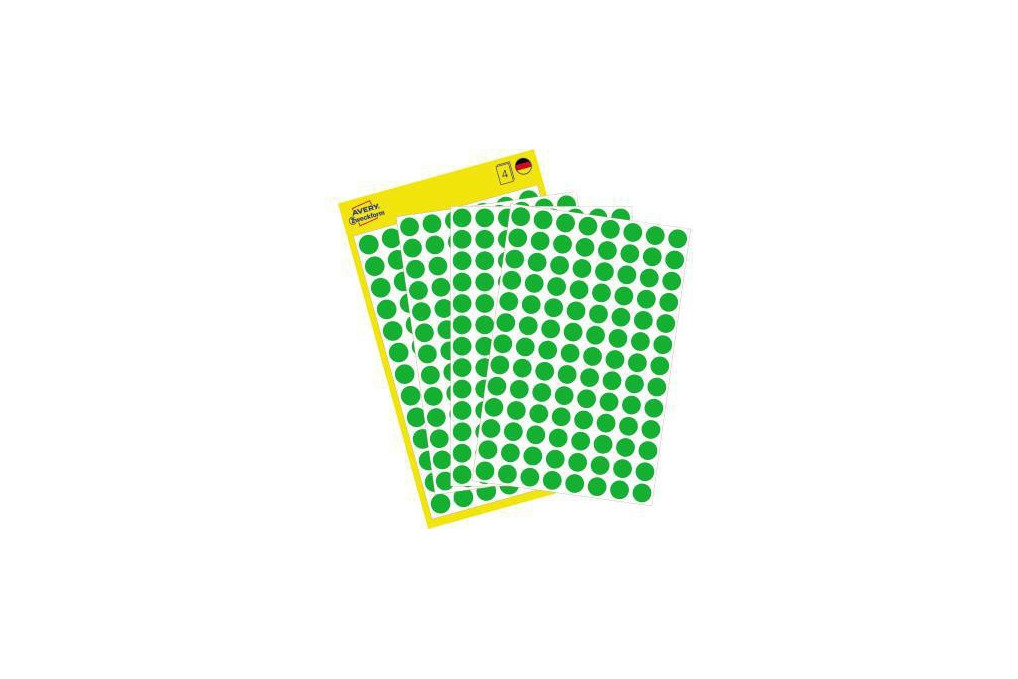 Avery Zweckform Markierungspunkt 3592 8mm grün 416 St. Pack.