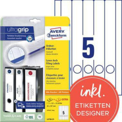 Avery Zweckform Ordneretikett L4758 25 38x297mm ws 150 St. Pack