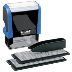 trodat Textstempel Typo Printy 43145 47x18mm schwarz blau