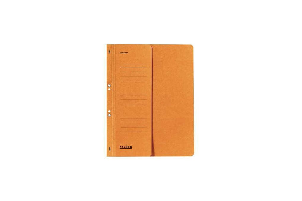 Falken Ösenhefter 80000516 DIN A4 kaufm. Heftung 250g Karton orange