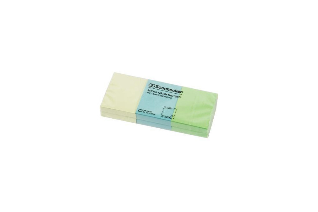 Soennecken Haftnotiz oeco 5833 RC 50x40mm 100Bl. sort. 6St. Soennecken Haftnotiz oeco 5833 RC 50x40mm 100Bl. sort. 6St.