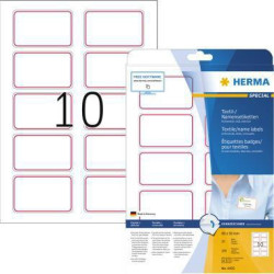 HERMA Namensetikett 4405 80x50mm weiß rot 200 St. Pack. HERMA Namensetikett 4405 80x50mm weiß rot 200 St. Pack.