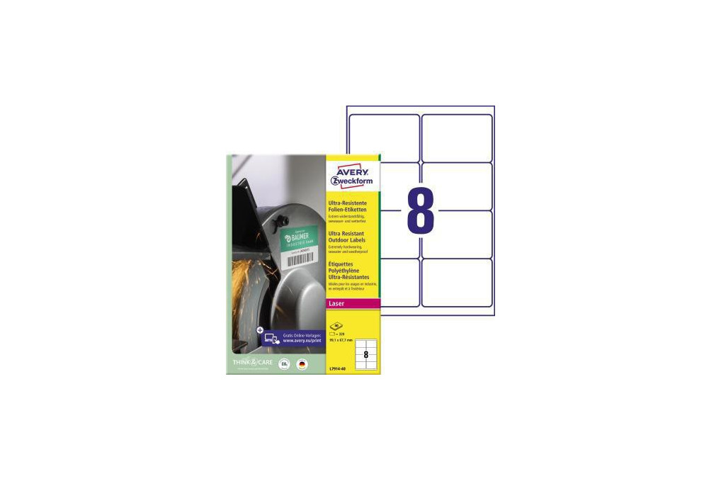 Avery Zweckform Etikett L7914 40 99,1,x67,7mm ws 320 St. Pack.