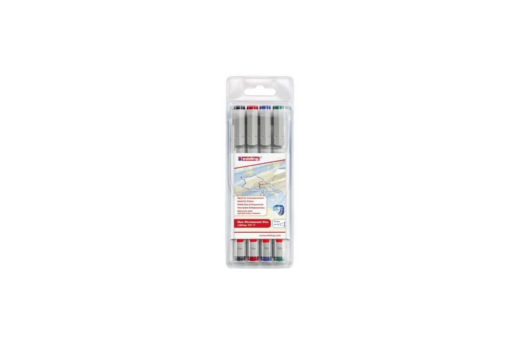 edding Folienschreiber 4 151 4 non permanent sortiert 4 St. Pack.