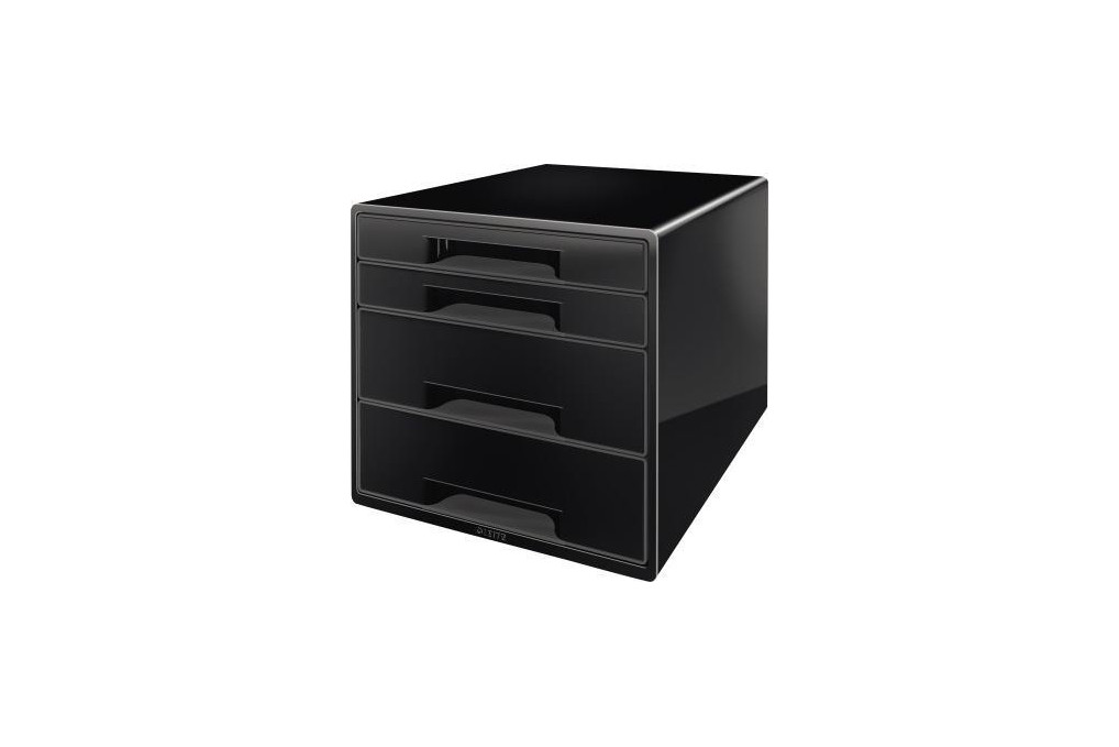 Leitz Schubladenbox CUBE 52521095 4Schubfächer schwarz