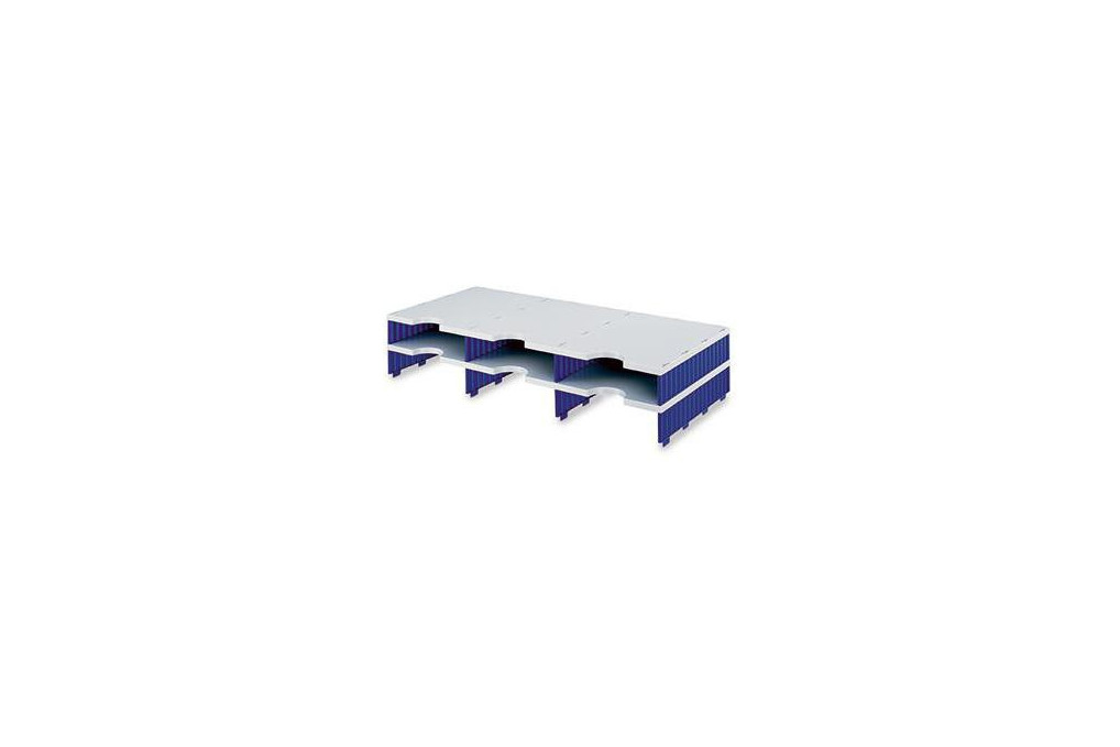 styro Aufbaueinheit styrodoc trio 268 1302.38 6Fächer gr bl