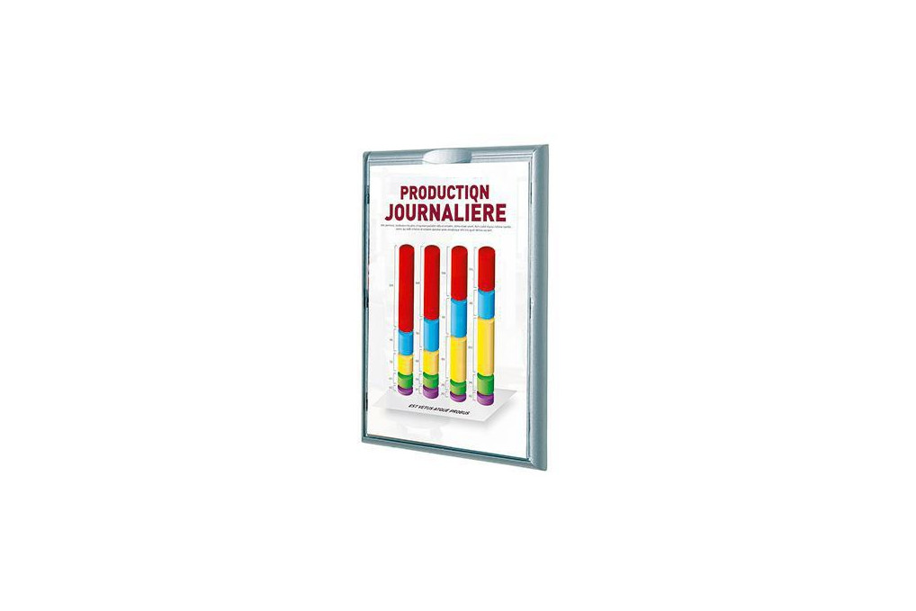 Paperflow Infodisplay 4066X4.35 DIN A4 aluminium 4 St. Pack.
