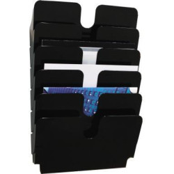 Durable Prospekthalter FLEXIPLUS 1700014061 A4 quer 6Fächer sw