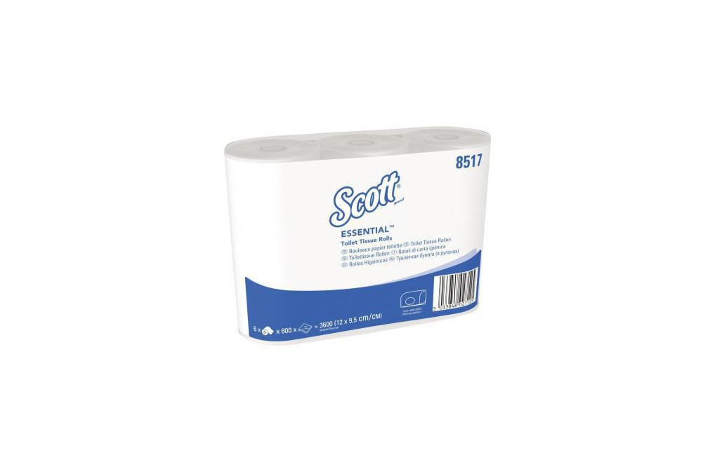 SCOTT Toilettenpapier 8517 2lagig 600Blatt weiß 6 Rl. Pack.