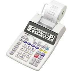 Sharp Tischrechner EL 1750V 12stell r s Druck optional Netzadapter
