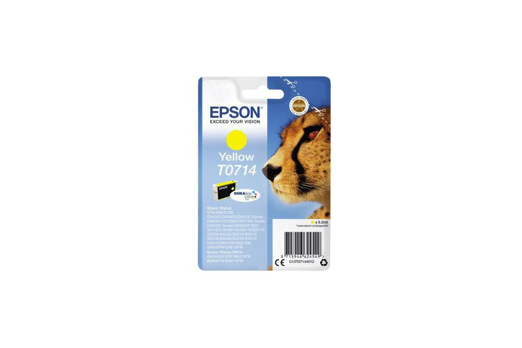 Epson Tintenpatrone C13T07144012 250Seiten 5,5ml gelb