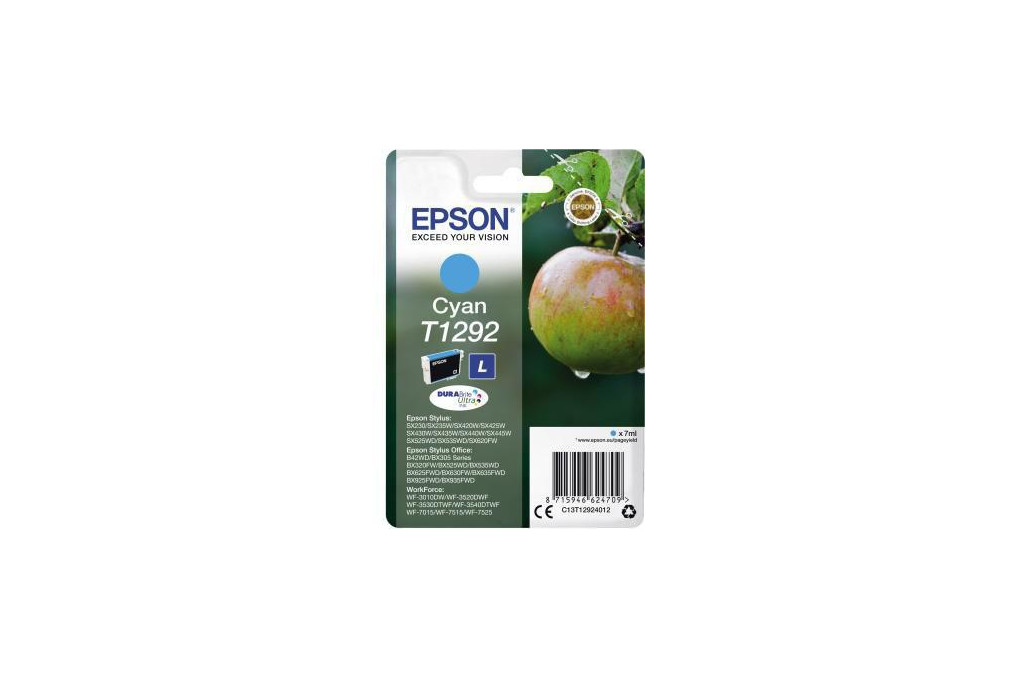 Epson Tintenpatrone C13T12924012 T1292 7ml cyan