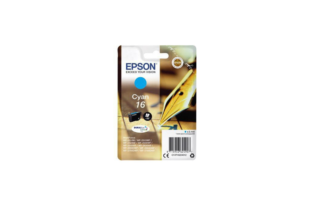 Epson Tintenpatrone C13T16224012 3,1ml cyan