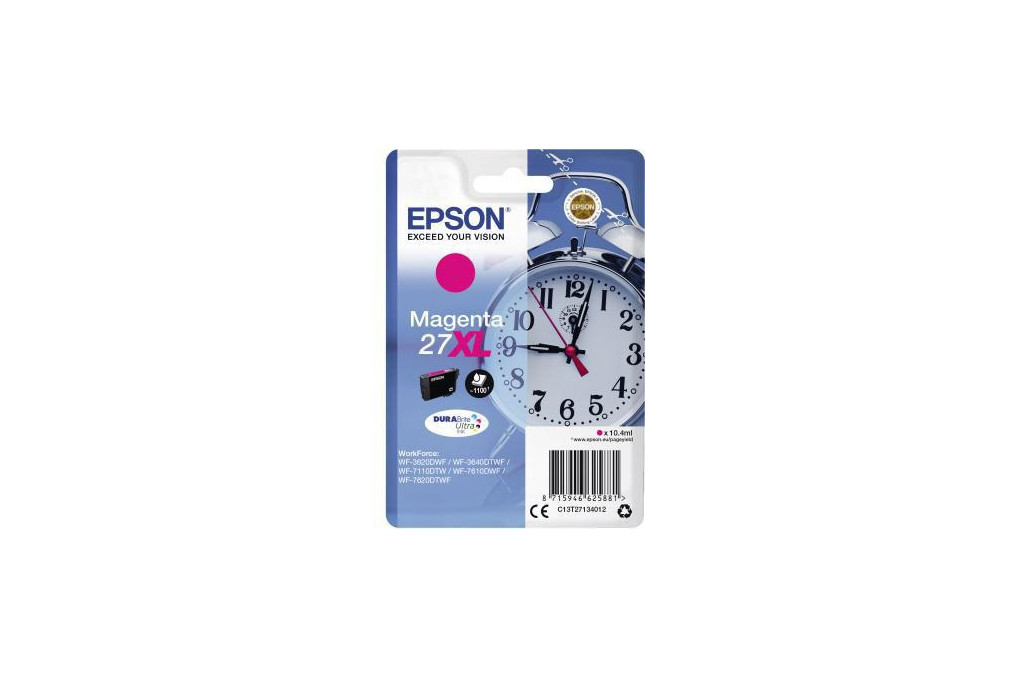 Epson Tintenpatrone C13T27134012 27XL 1.100Seiten 10,4ml magenta