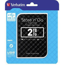Verbatim Festplatte Store n Go 53195 USB 3.0 2TB schwarz Verbatim Festplatte Store n Go 53195 USB 3.0 2TB schwarz