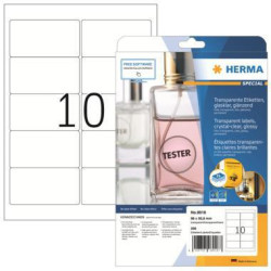 HERMA Folienetikett 8018 96x50,8mm tr 250 St. Pack.