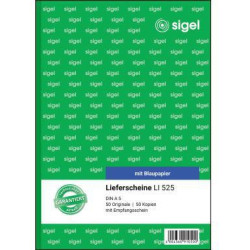 SIGEL Lieferschein LI525 DIN A5 2x50Blatt