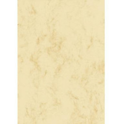 SIGEL Marmorpapier DP372 DIN A4 90g beige 100 Bl. Pack.