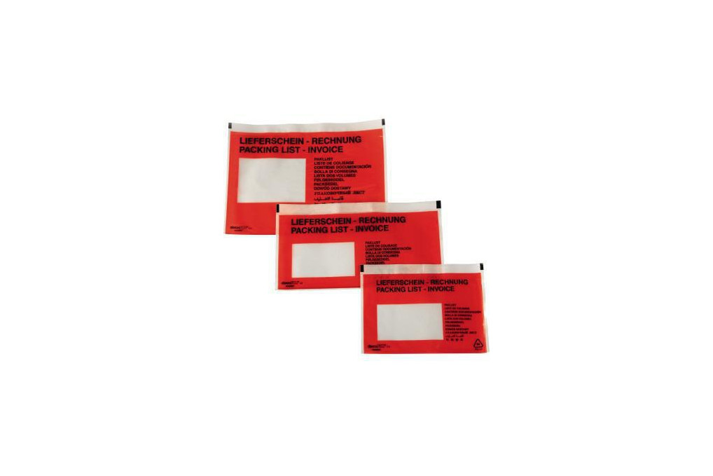 Dokumententasche Lieferschein Rechnung C6 mF sk rt 250 St. Pack.