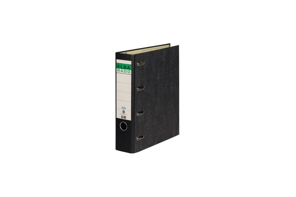 ELBA Doppelordner 100551836 75mm für 2xDIN A5 quer Altpapier schwarz ELBA Doppelordner 100551836 75mm für 2xDIN A5 quer Altpapier schwarz
