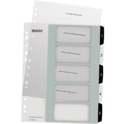 Leitz Register 12130000 DIN A4 1 5 schwarz