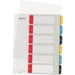 Leitz Register Cosy 12460000 A4 bedruckbar PP farbig 1 6