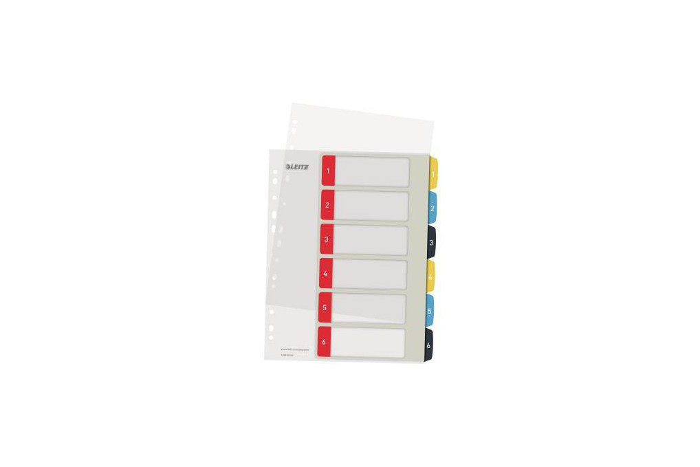 Leitz Register Cosy 12460000 A4 bedruckbar PP farbig 1 6