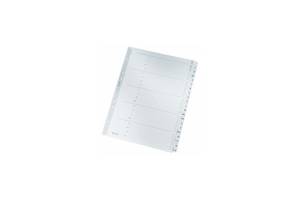 Leitz Register 43280000 A Z DIN A4 volle Höhe Karton grau