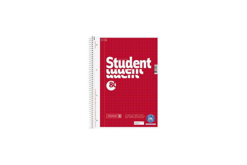 BRUNNEN Collegeblock 106783201 DIN A4 80Blatt kariert