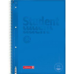 BRUNNEN Collegeblock 1067928133 DIN A4 80 Blatt kariert azur