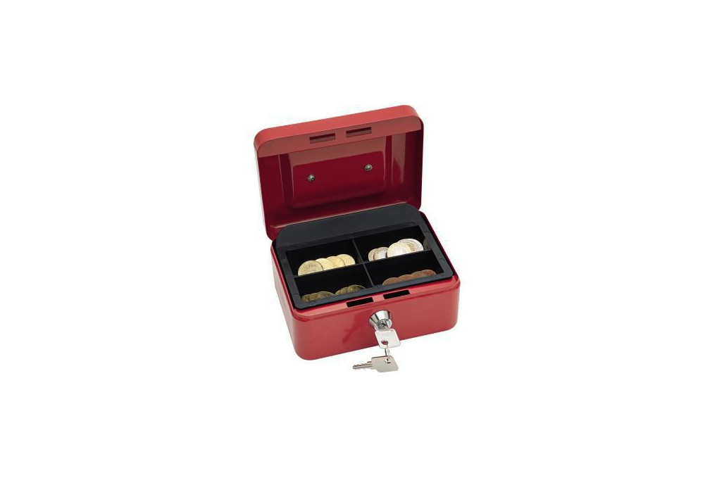 WEDO Geldkassette 145102X 15,2x11,5x8cm Größe 1 rot