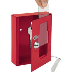 WEDO Notschlüsselkasten 10250102X 150x120x40mm rot