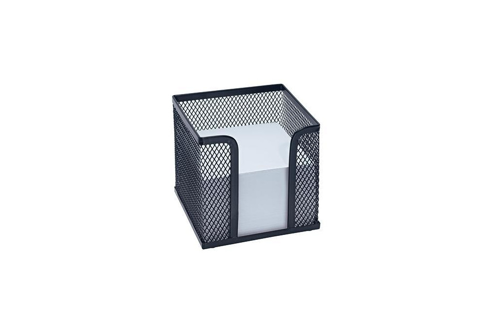 WEDO Zettelbox Office 65701 10x10x10cm Drahtmetall schwarz
