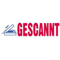 trodat Textstempel Printy 4912 128725 GESCANNT 47x18mm blau rot