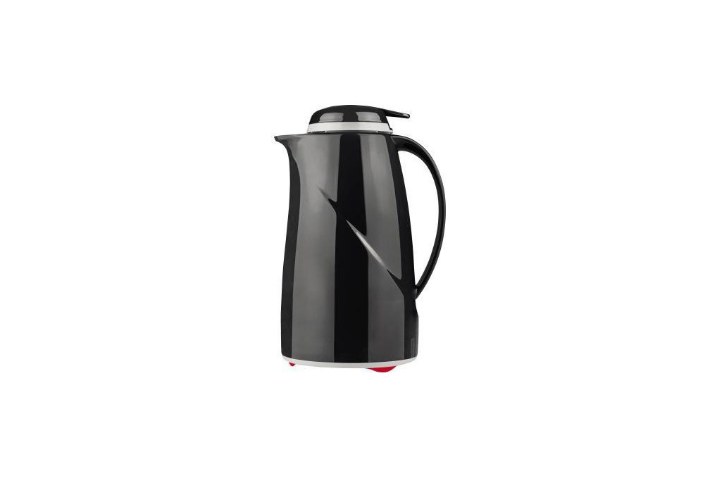 Helios Isolierkanne Wave Push 2934 002 1l schwarz