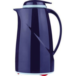 Helios Isolierkanne Wave Push 2934 008 1l dunkelblau