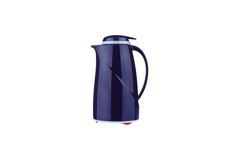 Helios Isolierkanne Wave Push 2934 008 1l dunkelblau