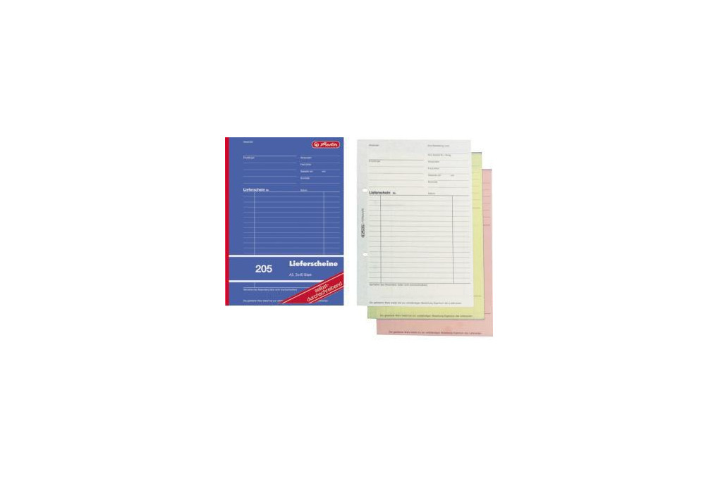 Herlitz Lieferschein 205 883546 DIN A5 sd 3x40Blatt