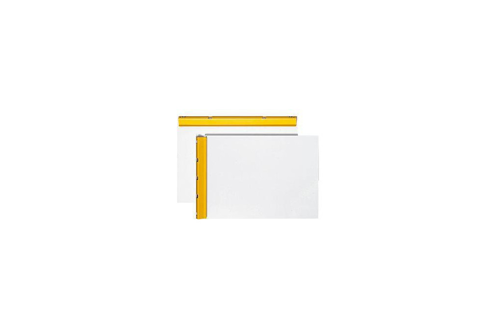 Hansa Technik Klemmbrett 1200100 DIN A4 Aluminium grauweiß gelb Hansa Technik Klemmbrett 1200100 DIN A4 Aluminium grauweiß gelb